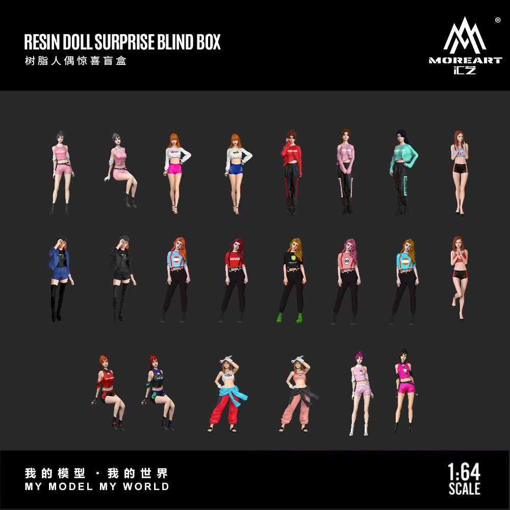 Resin Art Toys - 모어 아트 1:64 수제 레진 피규어