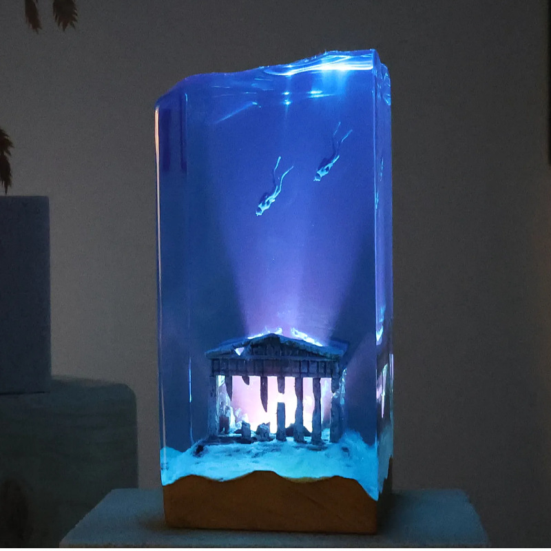 Resin Art With Wood - 새로운 해양 예술 홈 데코레이션 수공예품