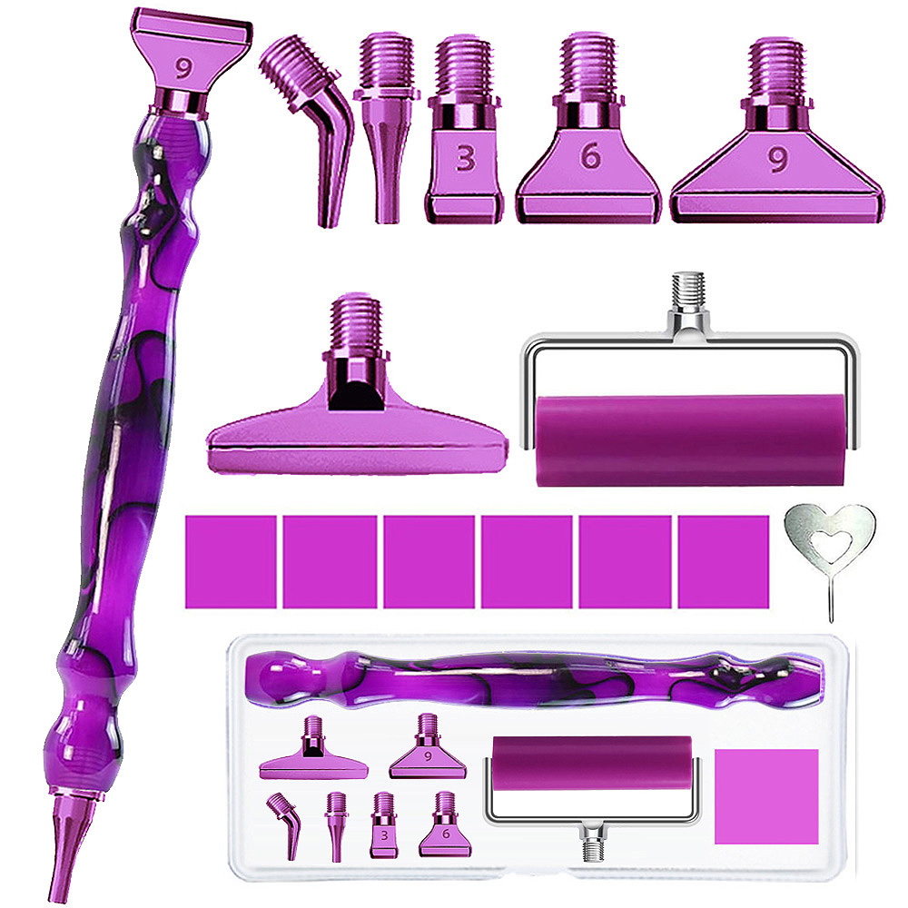 Resin Art Tool Kit - 다이아몬드 페인팅 펜 액세서리 도구 세트,