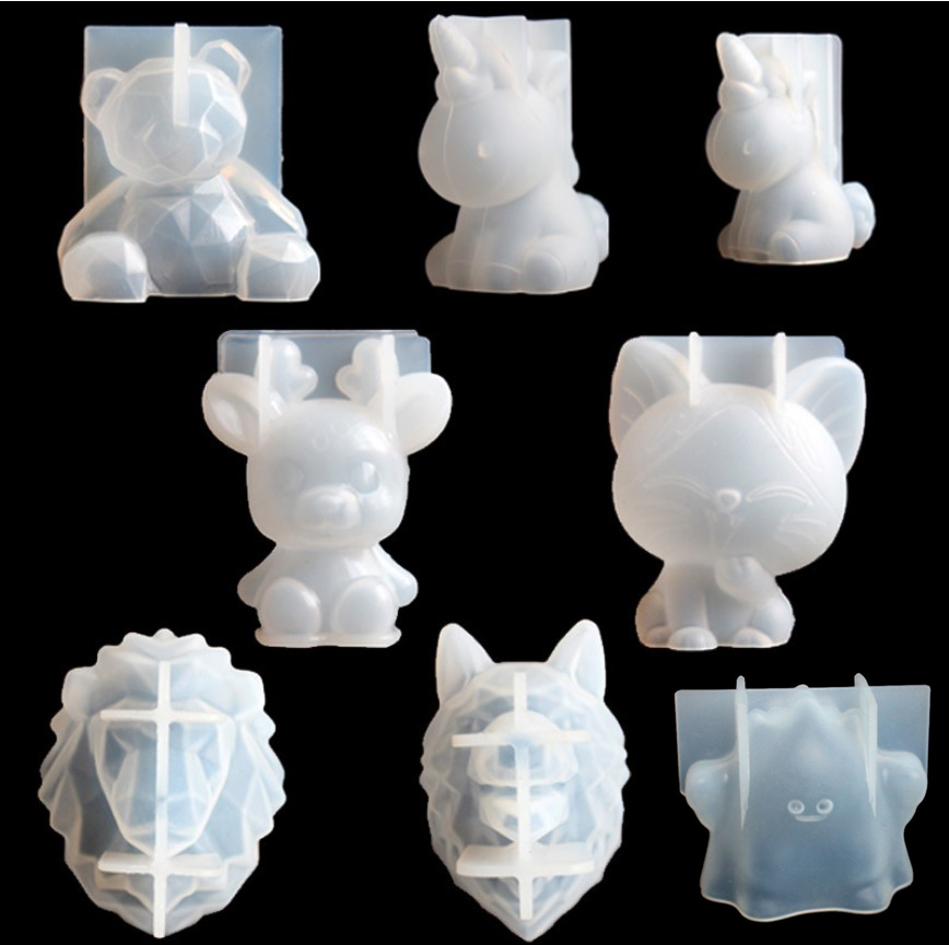 Resin Art Tool Kit - 투명 유니콘 실리콘 에폭시 수지 금형