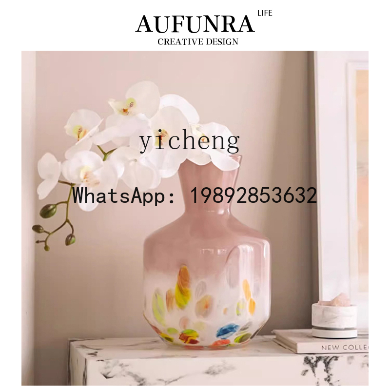 Resin Art Dining Table - FY 꽃병 유리 장식품 거실 꽃꽂이