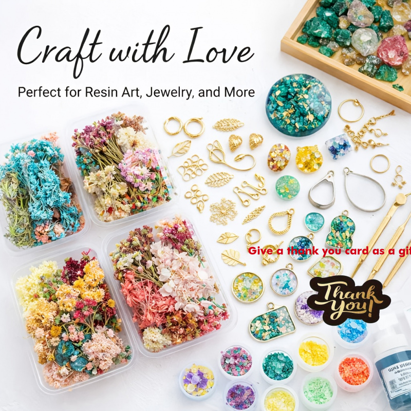 Resin Art For Wedding Gift - 10개입 믹스 드라이플라워 부케 세트 -