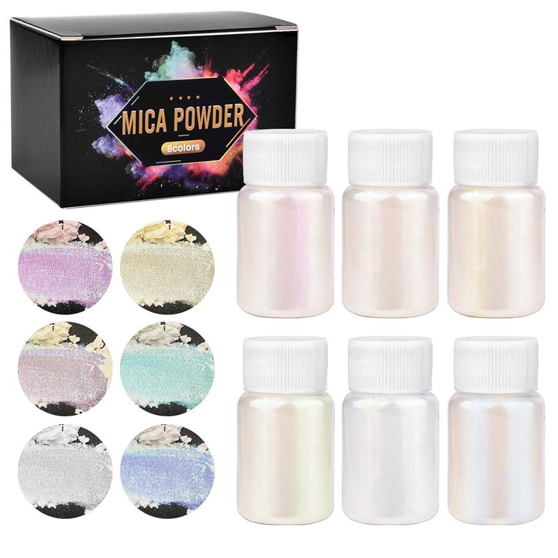Pearl Powder Resin - 6 Pcs-Set 에폭시 수지 염료 운모