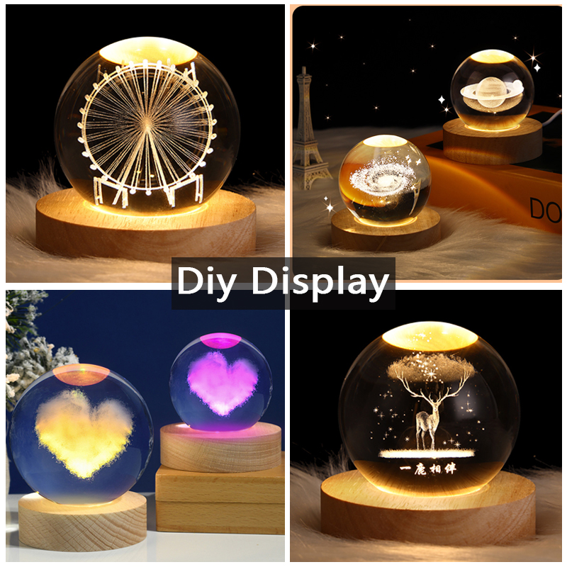 수 지 아트 디스플레이 라운드 나무 다채로운 LED 빛 - Resin Art With Wood 리뷰 및 가격