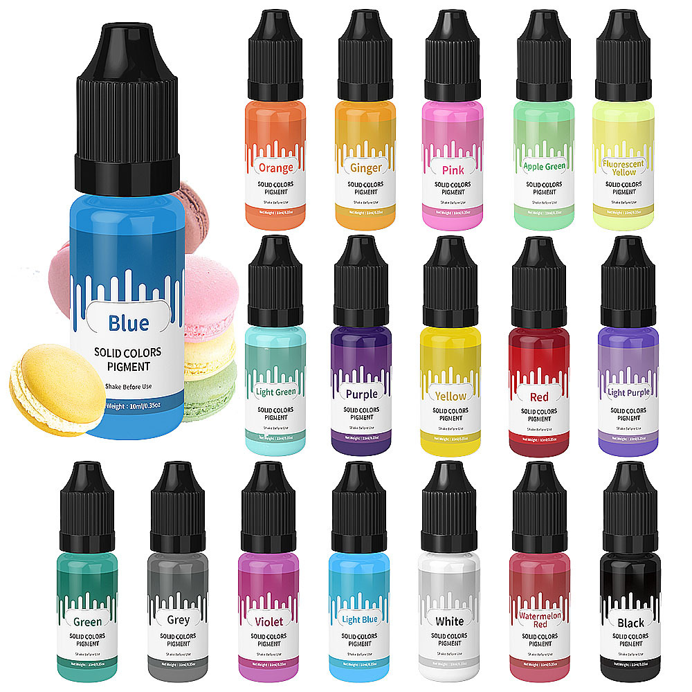 18 색상 10ml 마카롱 솔리드 파스텔 컬러 수지 안 - Resin Art Tool Kit 리뷰 및 가격