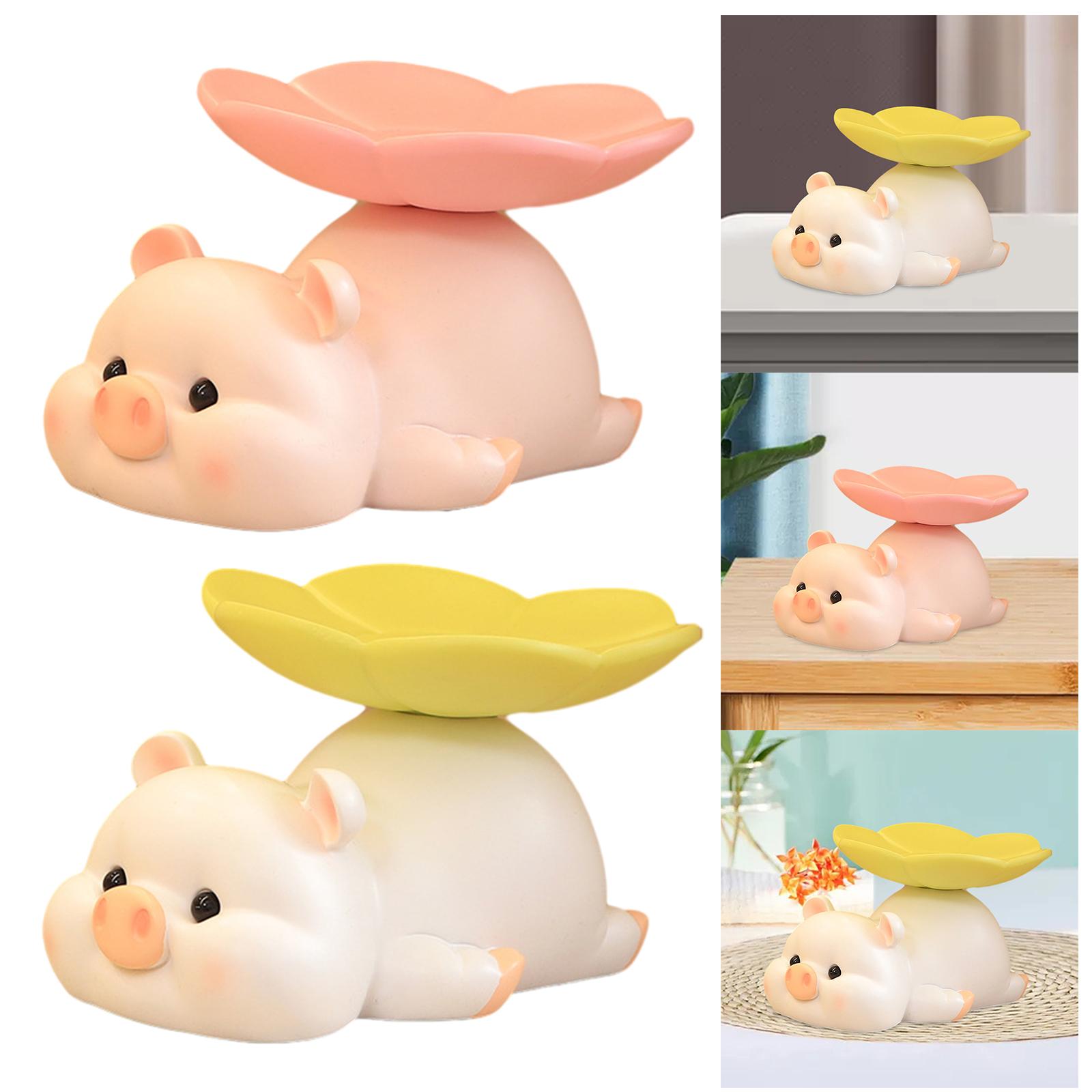 돼지 동상 미술 공예 장식 책상 보관함 귀여운 사탕 그 - Resin Art Dining Table 리뷰 및 가격