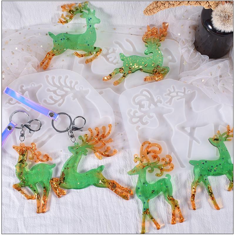 키 체인 펜던트 매력에 대 한 크리스마스 엘크 에폭시  - Resin Art Tool Kit 리뷰 및 가격