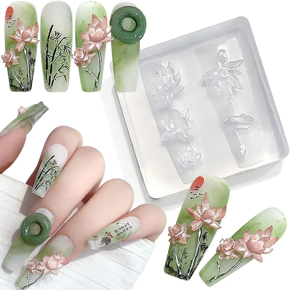 3D 가시 네일 디자인 실리콘 몰드 조각 템플릿 아트  - Resin Art Templates Free 리뷰 및 가격