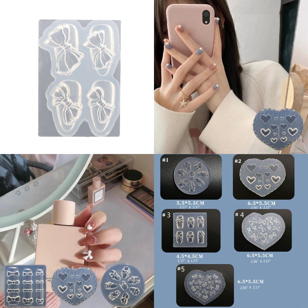 실리콘 손톱 조각 주조 금형 매니큐어 도구 3D 미니어 - Resin Art Templates Free 리뷰 및 가격