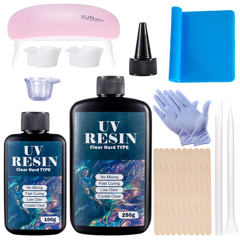 하드 UV 수지 접착제 키트 DIY를 만드는 예술 공예 - Resin Art Tool Kit 리뷰 및 가격
