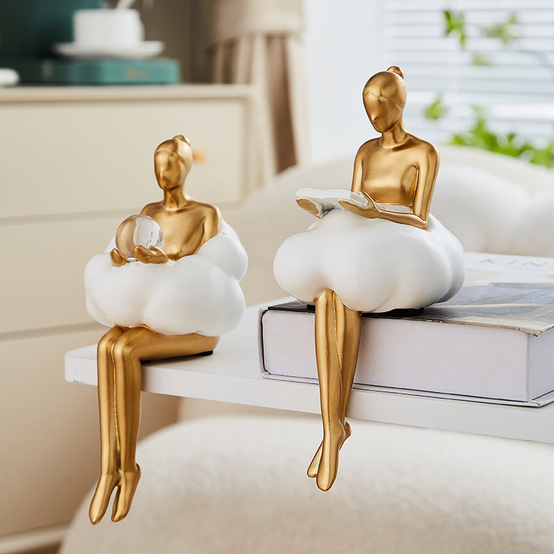 발레 소녀 구름 추상 예술 피규어 조각상 현대 식탁 장 - Resin Art Dining Table 리뷰 및 가격