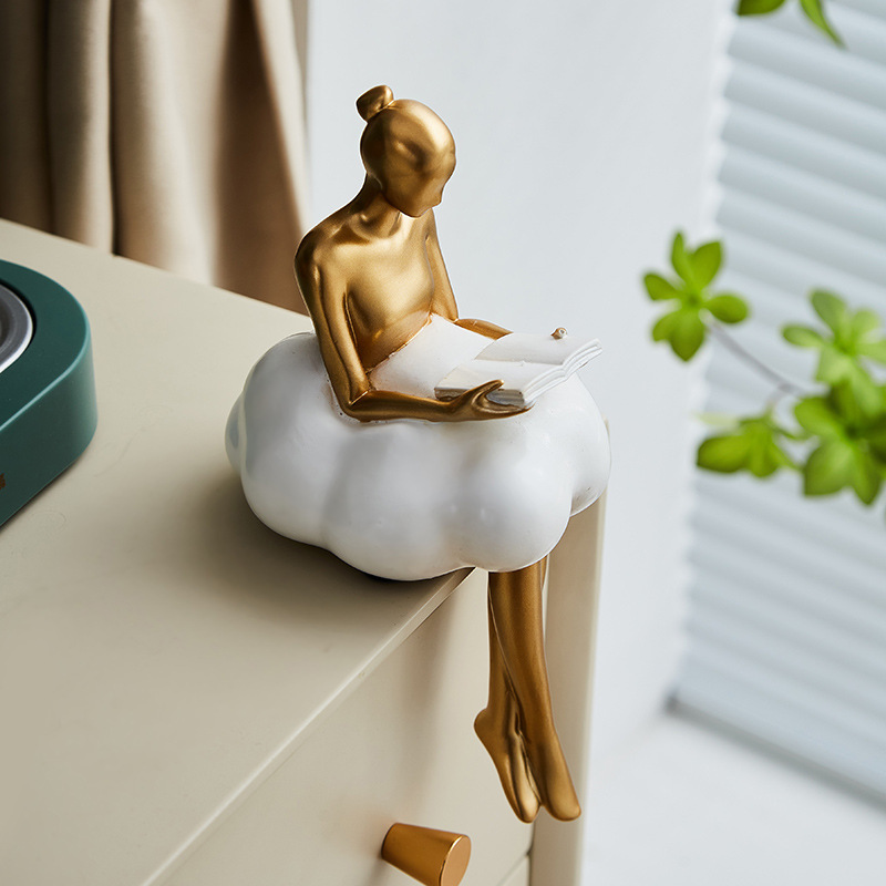 발레 소녀 구름 추상 예술 피규어 조각상 현대 식탁 장 - Resin Art Dining Table 리뷰 및 가격