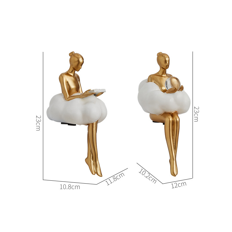 발레 소녀 구름 추상 예술 피규어 조각상 현대 식탁 장 - Resin Art Dining Table 리뷰 및 가격