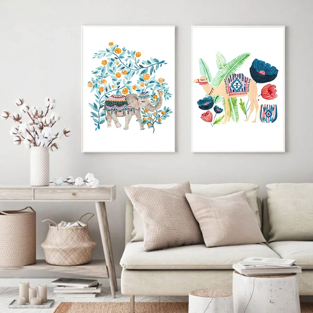 식물 잎 고양이 낙타 코끼리 동물 벽 예술 북유럽 포스 - Resin Art Wall Decor 리뷰 및 가격