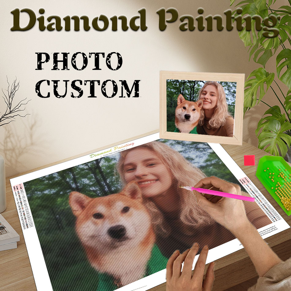 포토커스텀 다이아몬드 페인팅, 벽 예술 만들기, DIY - Resin Art For Wedding Gift 리뷰 및 가격