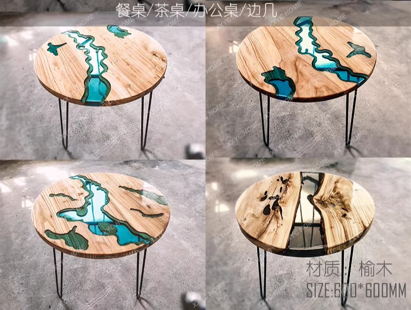 창의적인 예술적인 다이닝 테이블 에폭시 레진 리버 원목 - Resin Art Dining Table 리뷰 및 가격