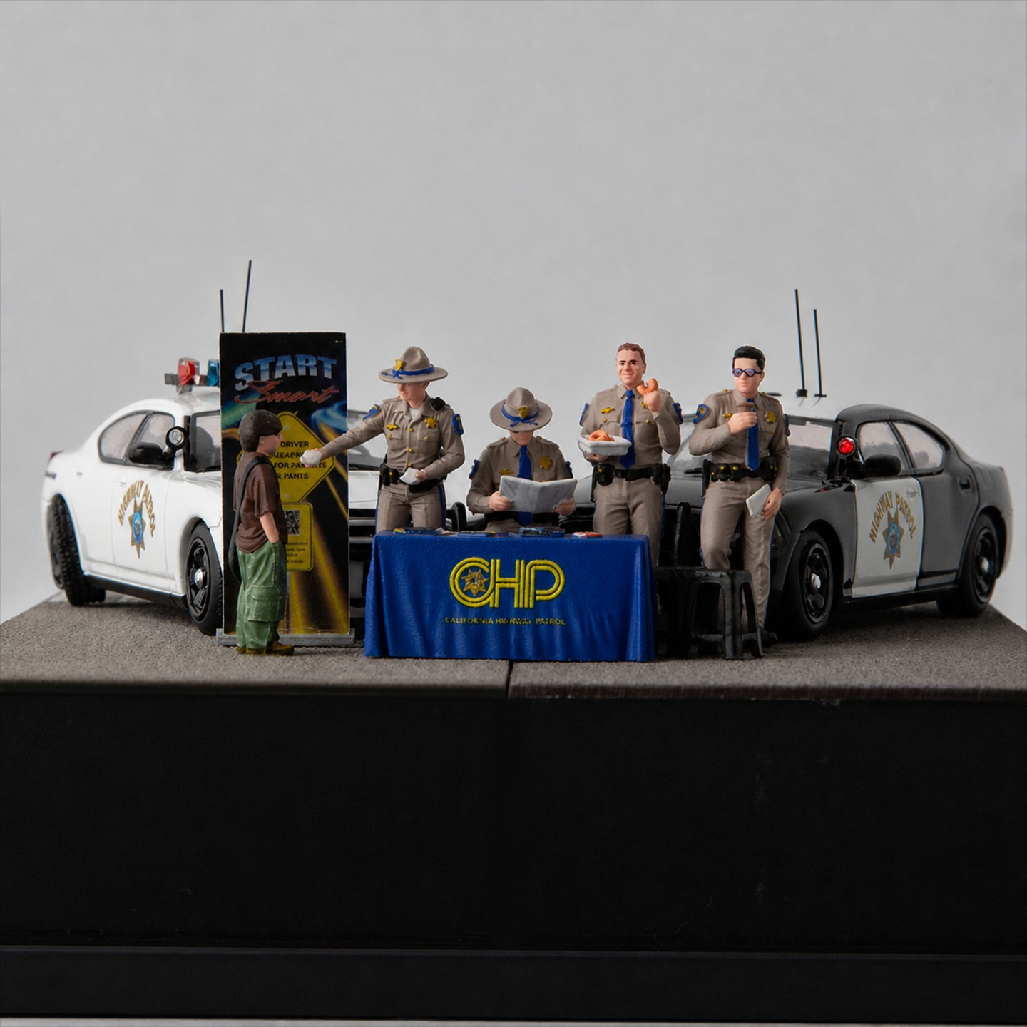 1/64 스케일 레진 고속도로 순찰관 피규어 운전자 안 - Resin Art Toys 리뷰 및 가격