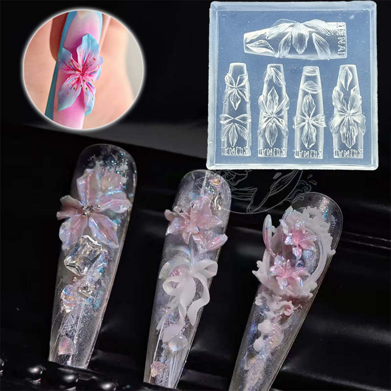 3D 꽃 네일 몰드 DIY 실리콘 네일 도구 하와이 히 - Resin Art Templates Free 리뷰 및 가격