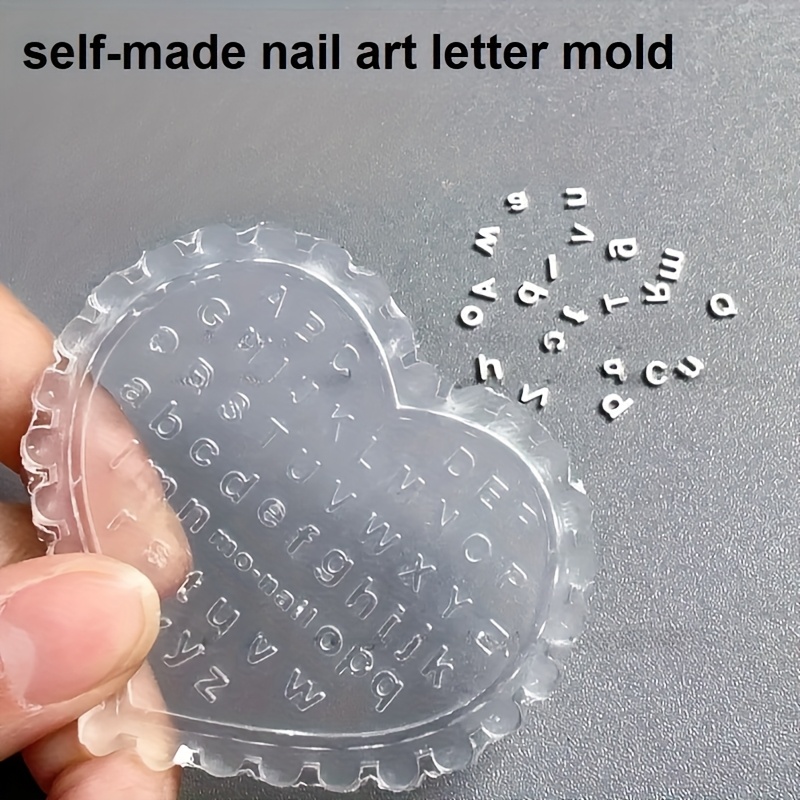 1개 셀프 제작 네일 아트 레터 몰드, 대문자 및 소문 - Resin Art Templates Free 리뷰 및 가격