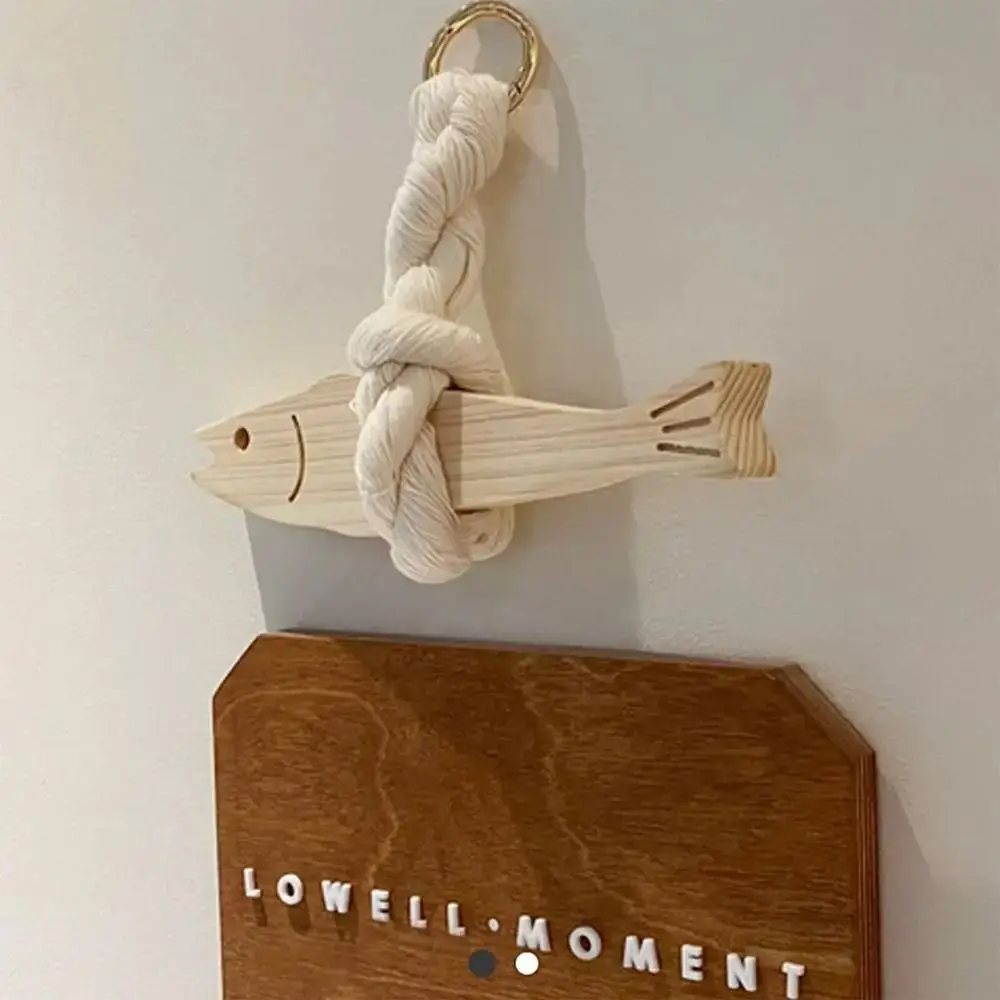 물고기 모양 장식품 나무 물고기 자동차 장식품 벨이 달 - Resin Art With Wood 리뷰 및 가격