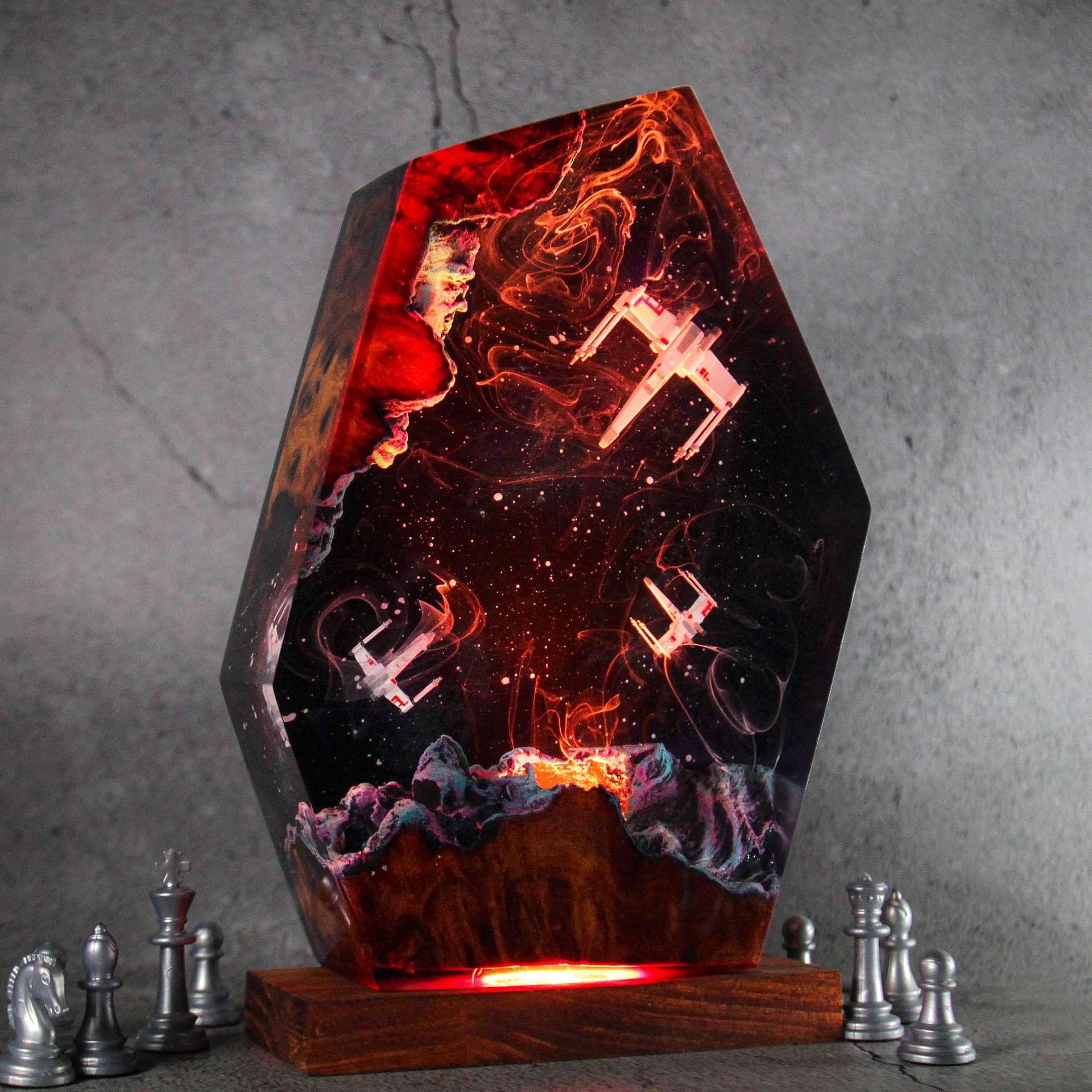 맞춤형 아이템 레진 테이블 라이트 인터스텔라 워 사이파 - Resin Artist 리뷰 및 가격