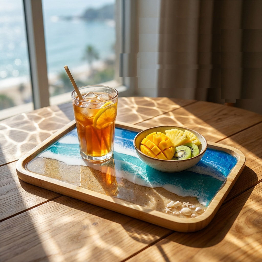 에폭시 레진 오션 아트 장식 트레이, 커피 다이닝 테이 - Resin Art Dining Table 리뷰 및 가격