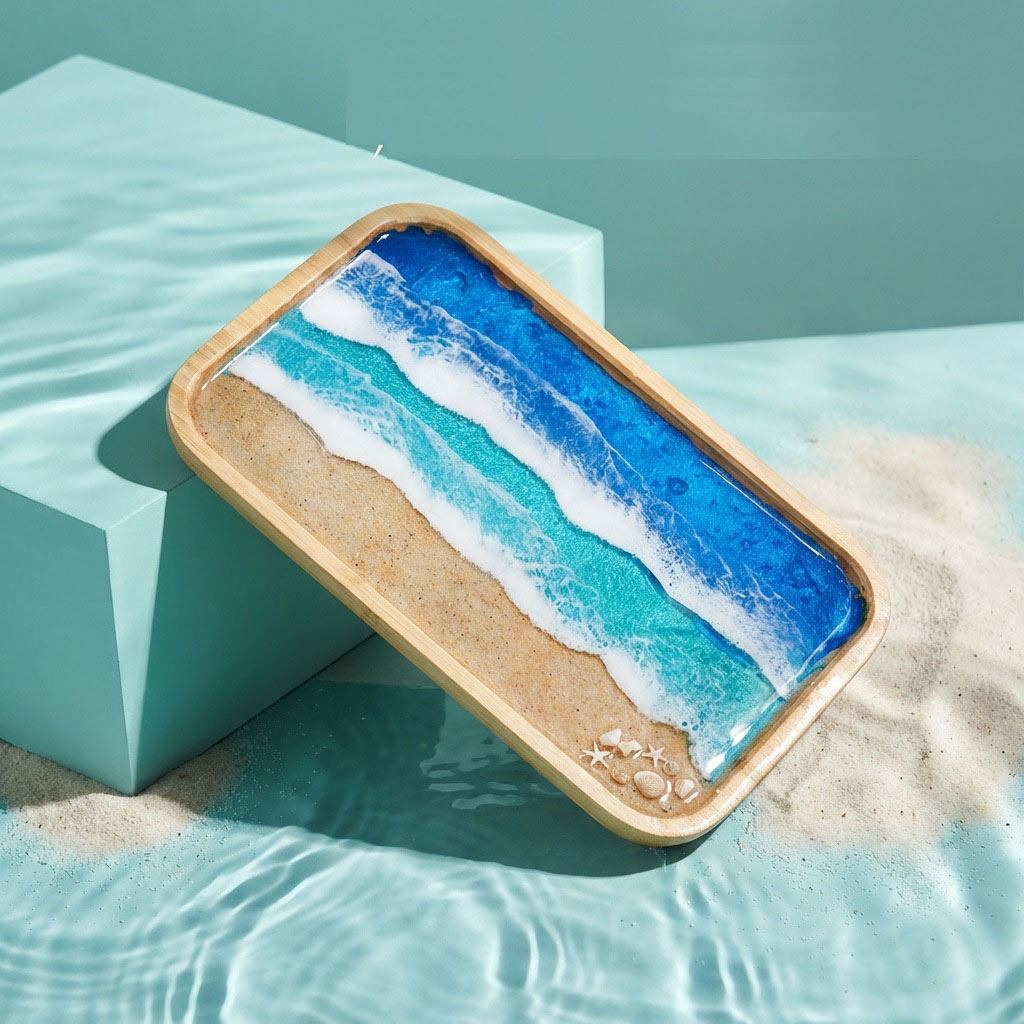 에폭시 레진 오션 아트 장식 트레이, 커피 다이닝 테이 - Resin Art Dining Table 리뷰 및 가격