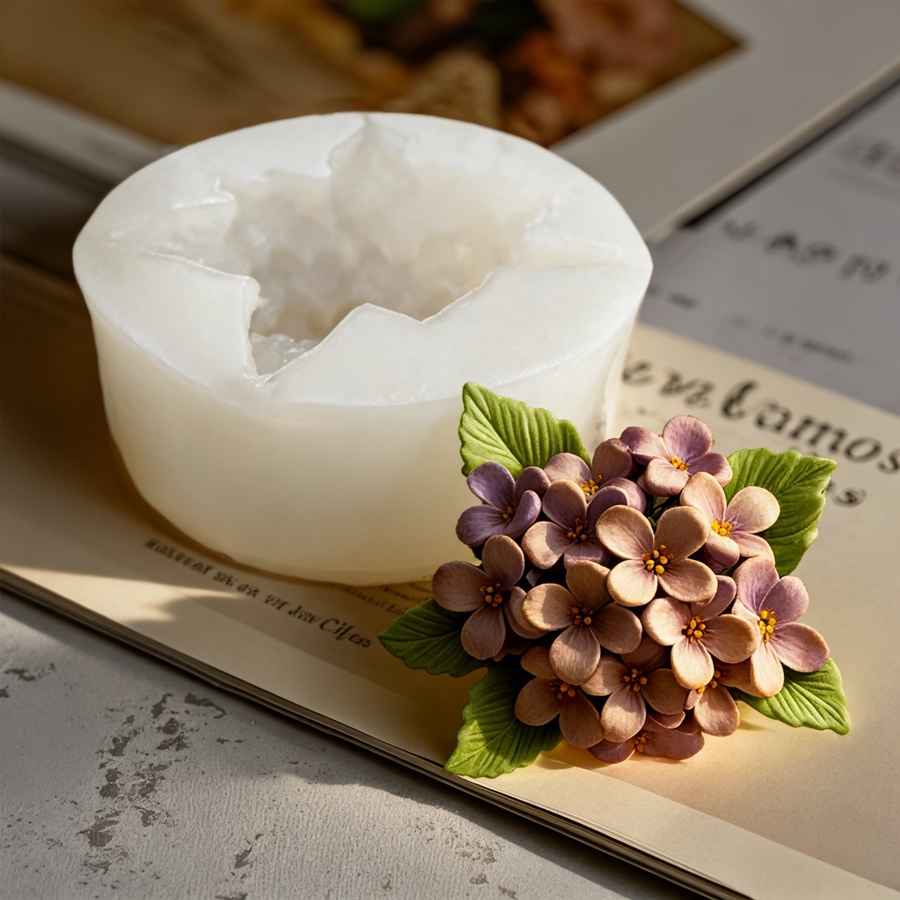 3D 장미 라일락 꽃 실리콘 몰드 2개, 레진 및 양초 - Resin Art For Wedding Gift 리뷰 및 가격
