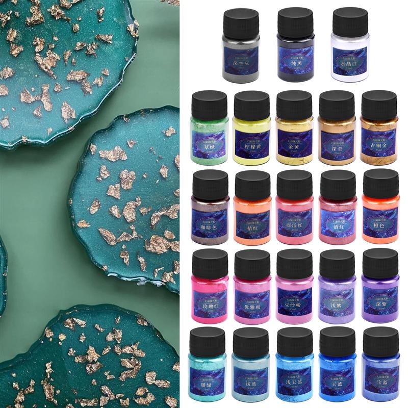에폭시 수지 염료 운모 분말 분말 분말 안료 세트, 수 - Pearl Powder Resin 리뷰 및 가격