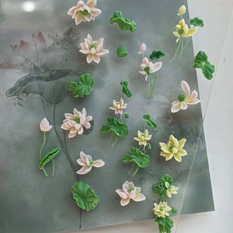 꽃 시리즈 3D 곡선 네일 몰드 은방울꽃 연꽃 DIY  - Resin Art Templates Free 리뷰 및 가격