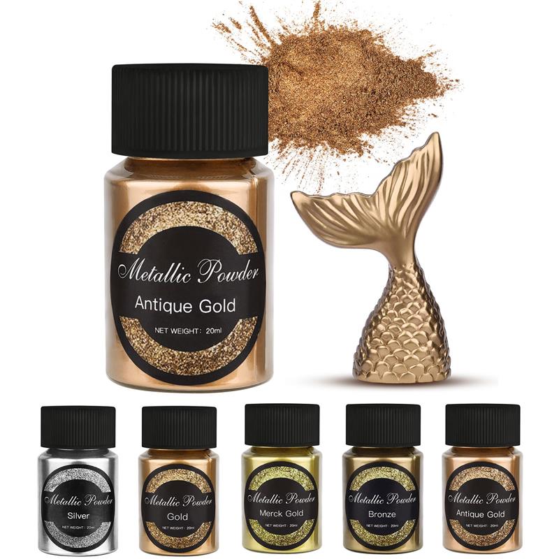 20 Ml 쉬머 메탈릭 골드 실버 컬러 안료 진주 빛  - Pearl Powder Resin 리뷰 및 가격
