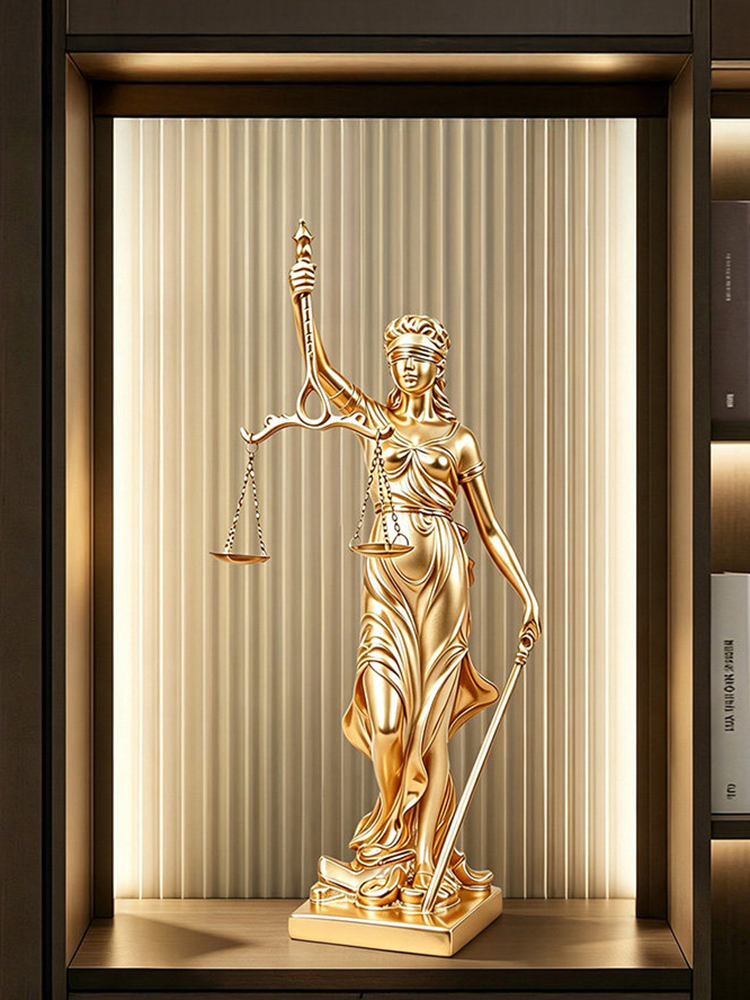 럭셔리 골드 정의의 상징 조각 장식품 거실 입구 TV  - Resin Art Gift For Anniversary 리뷰 및 가격