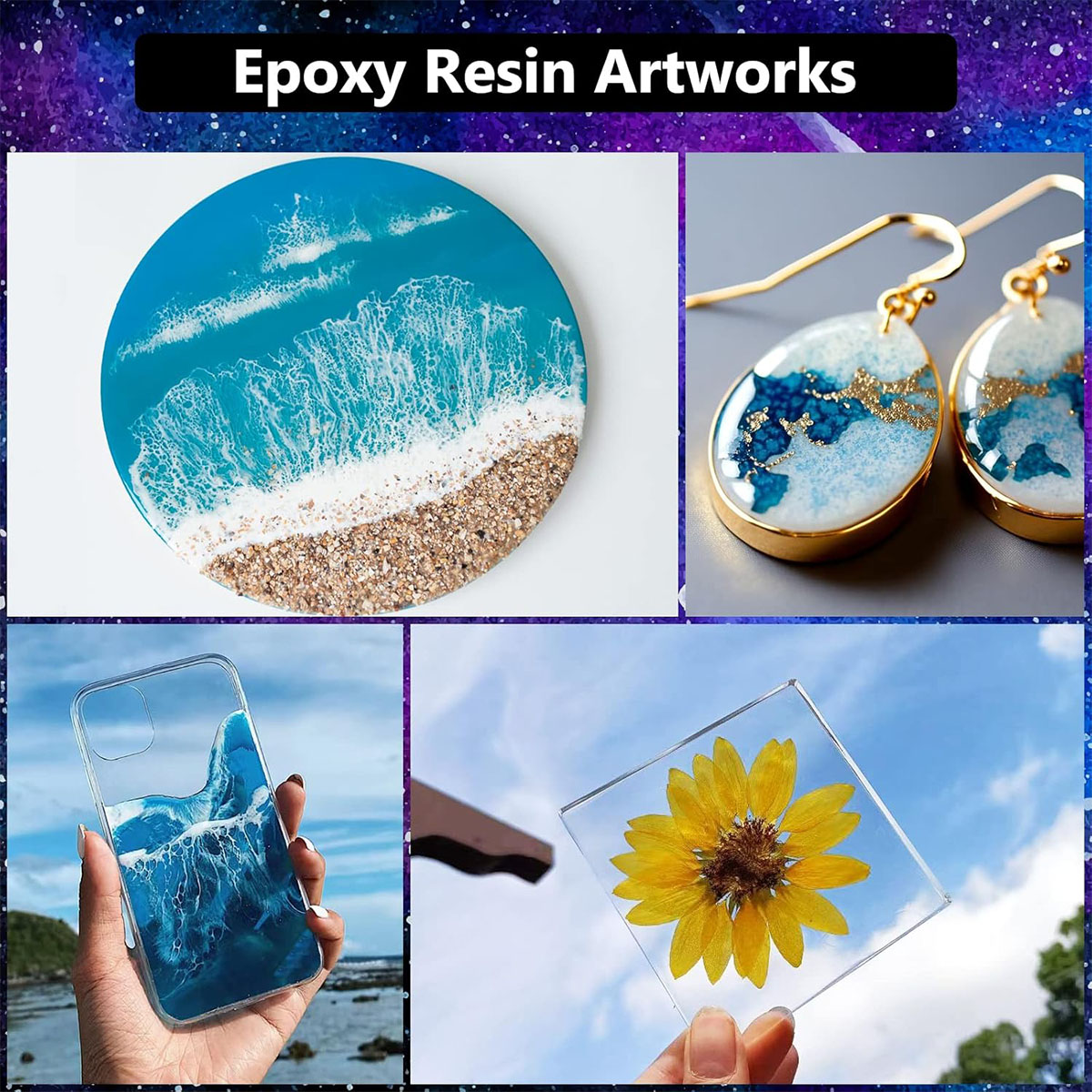 1000ml 크리스탈 투명 에폭시 레진 키트, 황변 없 - Resin Art With Wood 리뷰 및 가격