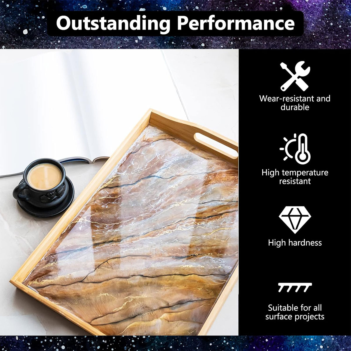 1000ml 크리스탈 투명 에폭시 레진 키트, 황변 없 - Resin Art With Wood 리뷰 및 가격