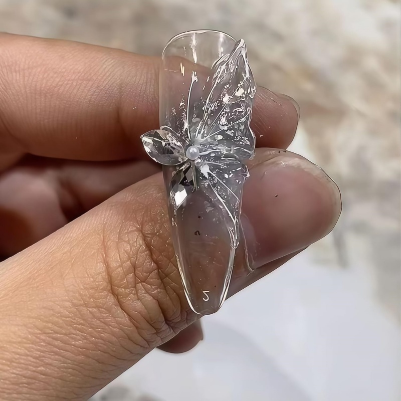 3D 나비 꽃 젤 네일 아트 몰드 아트 레진 꽃잎 몰드 - Resin Art Templates Free 리뷰 및 가격