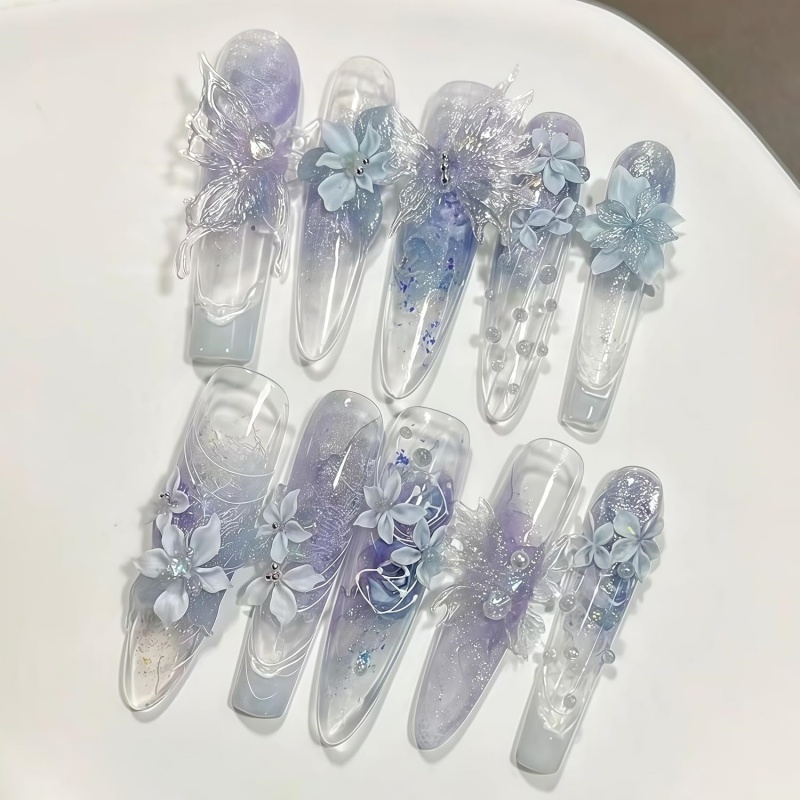 3D 나비 꽃 젤 네일 아트 몰드 아트 레진 꽃잎 몰드 - Resin Art Templates Free 리뷰 및 가격