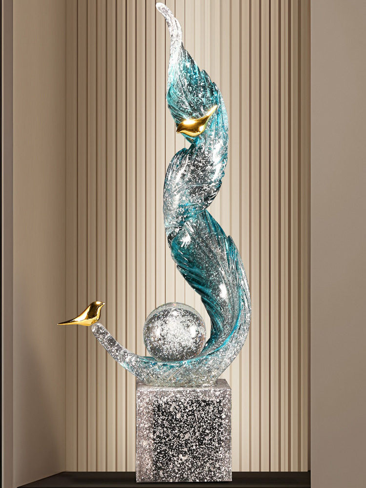 홈데코 고급 거실 행운의 대형 73cm 창의적인 조각품 - Resin Art For Wedding Gift 리뷰 및 가격