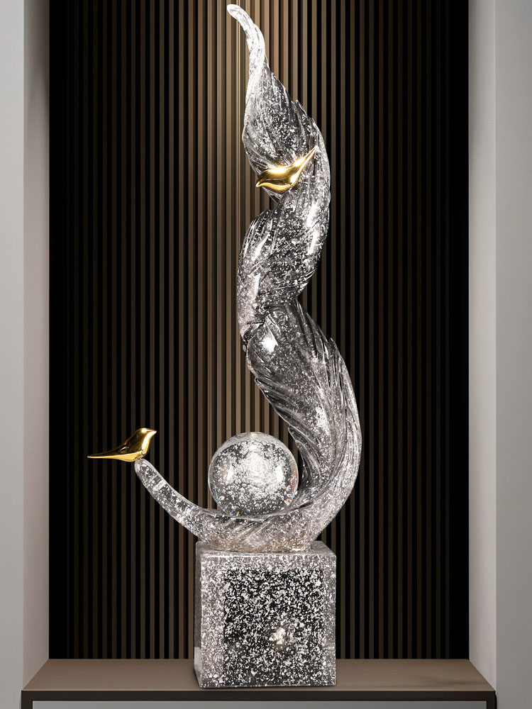 홈데코 고급 거실 행운의 대형 73cm 창의적인 조각품 - Resin Art For Wedding Gift 리뷰 및 가격