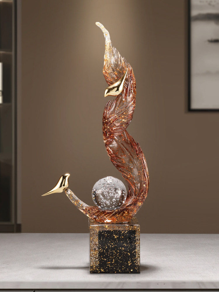 홈데코 고급 거실 행운의 대형 73cm 창의적인 조각품 - Resin Art For Wedding Gift 리뷰 및 가격