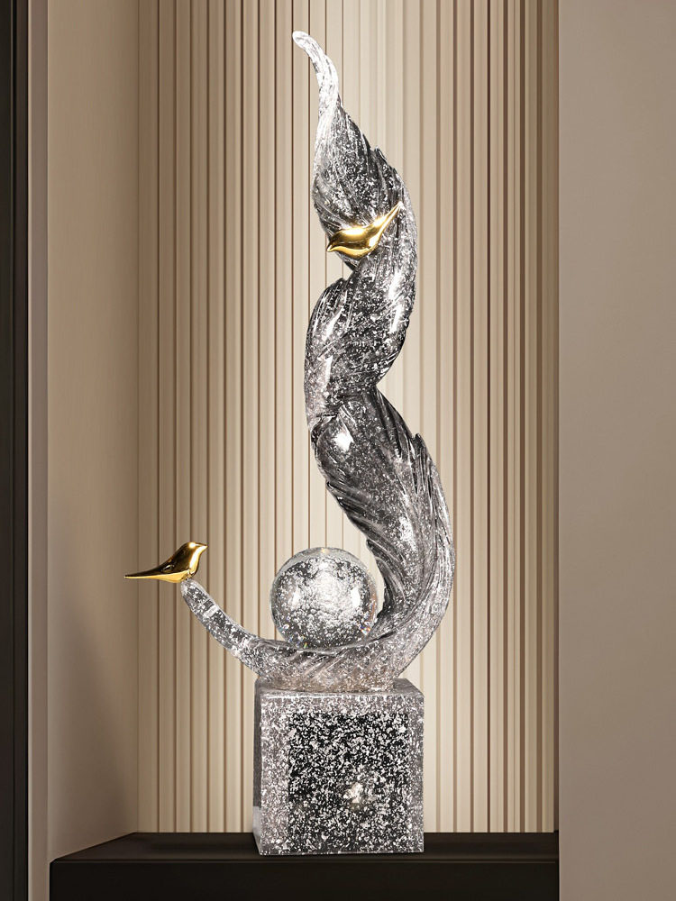 홈데코 고급 거실 행운의 대형 73cm 창의적인 조각품 - Resin Art For Wedding Gift 리뷰 및 가격