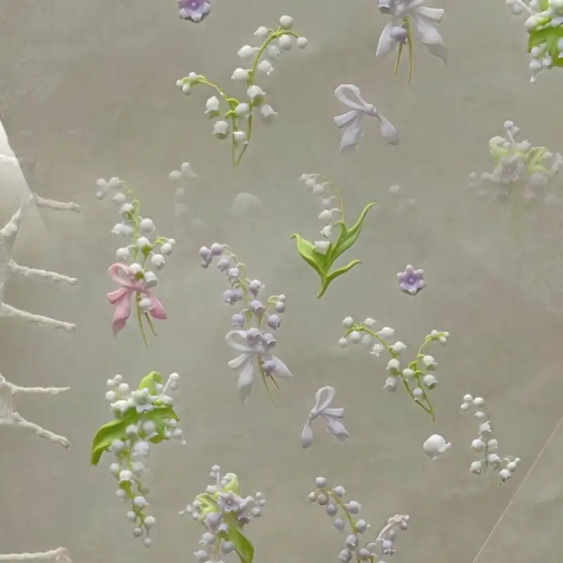 꽃 시리즈 3D 곡선 네일 몰드 은방울꽃 연꽃 DIY  - Resin Art Templates Free 리뷰 및 가격