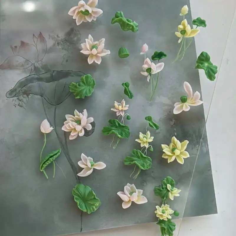 꽃 시리즈 3D 곡선 네일 몰드 은방울꽃 연꽃 DIY  - Resin Art Templates Free 리뷰 및 가격